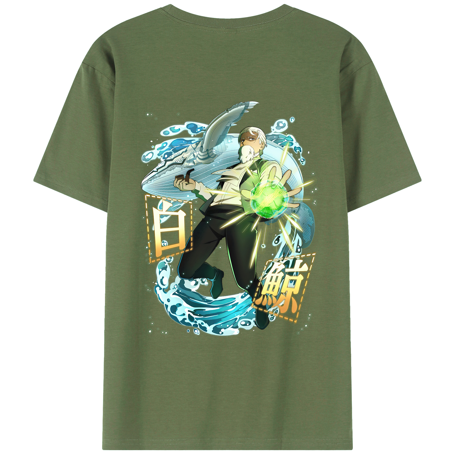 （画像用） 文豪ストレイドッグス Bungo Stray Dogs 綿100％ メンズ半袖Tシャツ（バックプリント） 通気性
